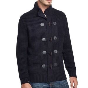 Weatherproof Vintage Men’s Toggle Waffle Stitch Sweater/Jacket Size Men’s Large